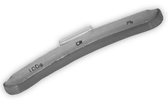 Грузик балансировочный для стальных дисков 100 г (25 шт.)